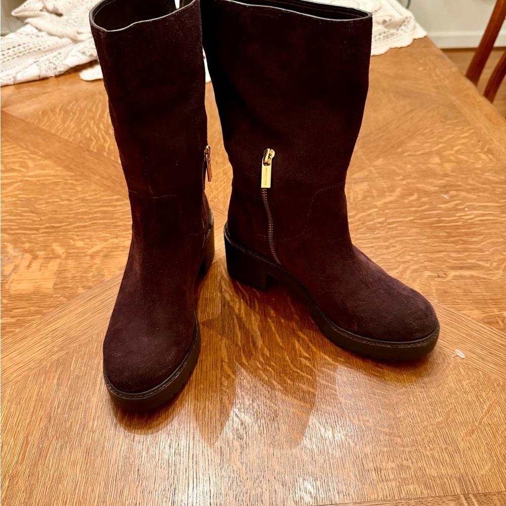 Michael Micheal Kors Women's Dark Brown Heeled Boots - Picture 3 of 7